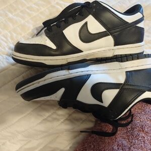 Nike Black and White Dunk Sneakers